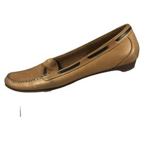 Cole Haan Shoes Womens 7 B Brown Leather Slip On Loafers Flat D17841 Work Casual